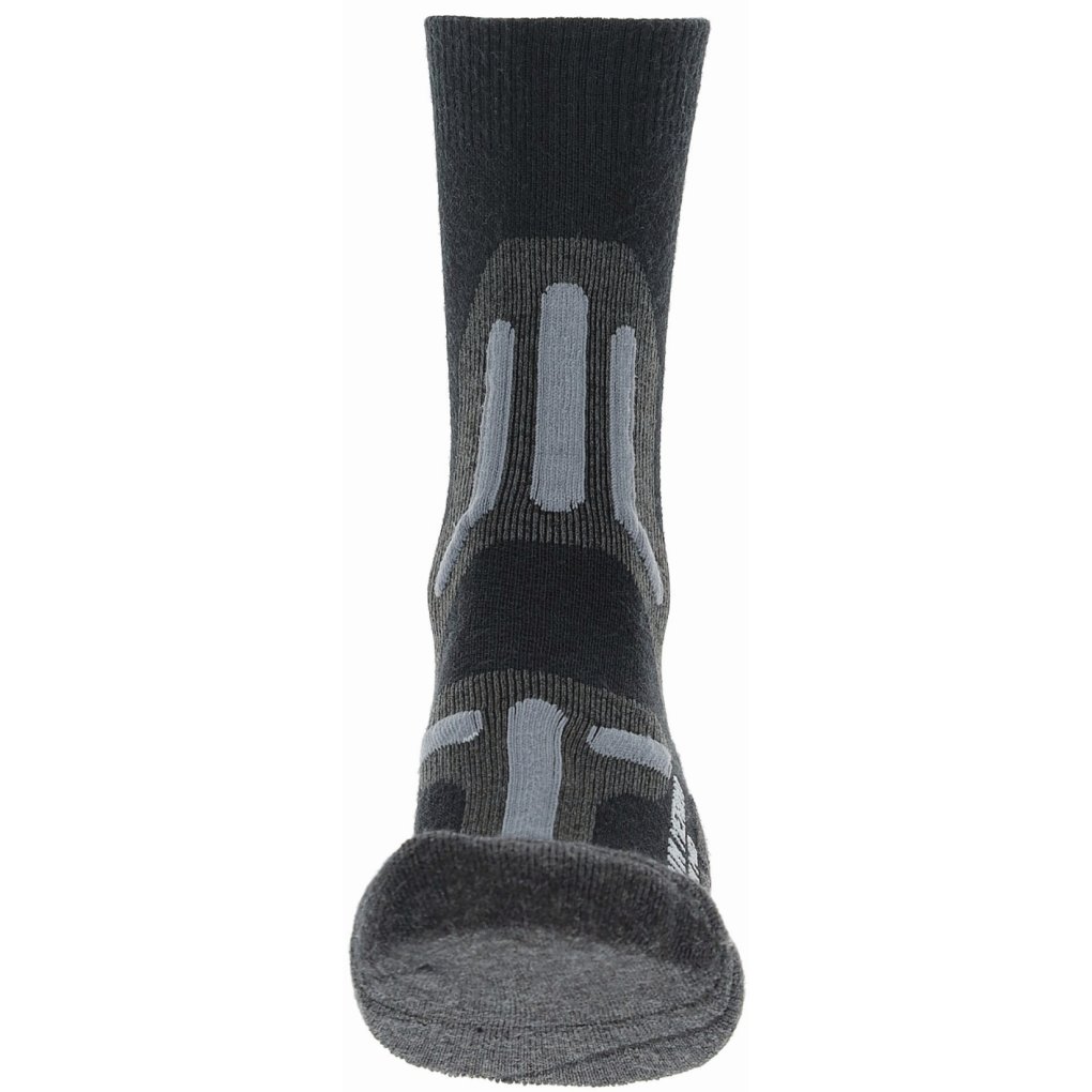 UYN Trekking 2In Merino Mid Cut Socks Men - Black/Grey
