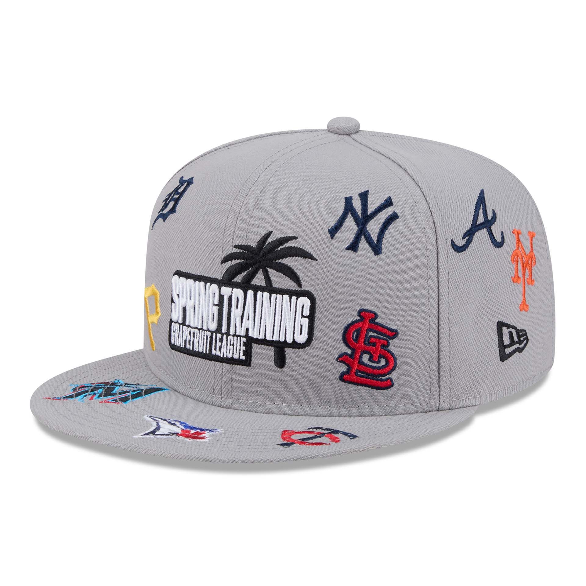 Grapefruit League Logos MLB Spring Training 9FIFTY Snapback Cap Gray