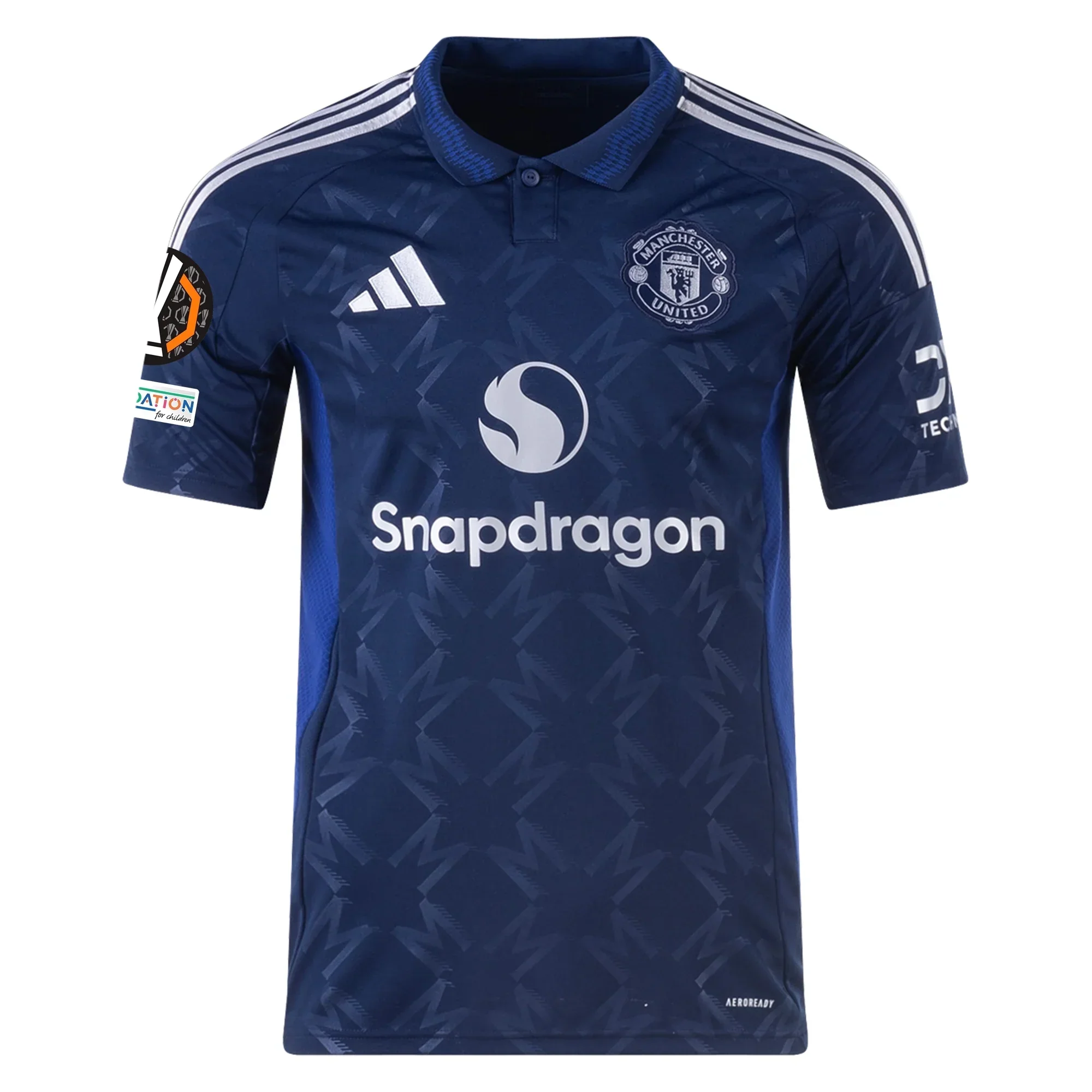 Manchester United Away Jersey w/ Europa League Patches 24/25 (Night Indigo)