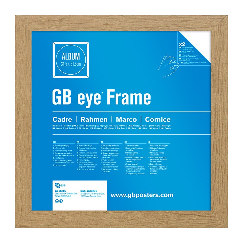 Album & Vinyl Frame Oak (31.5x31.5cm)
