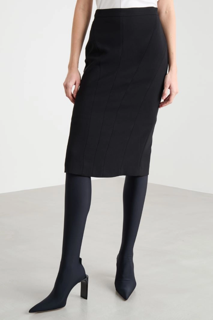 Cady pencil skirt - BLACK