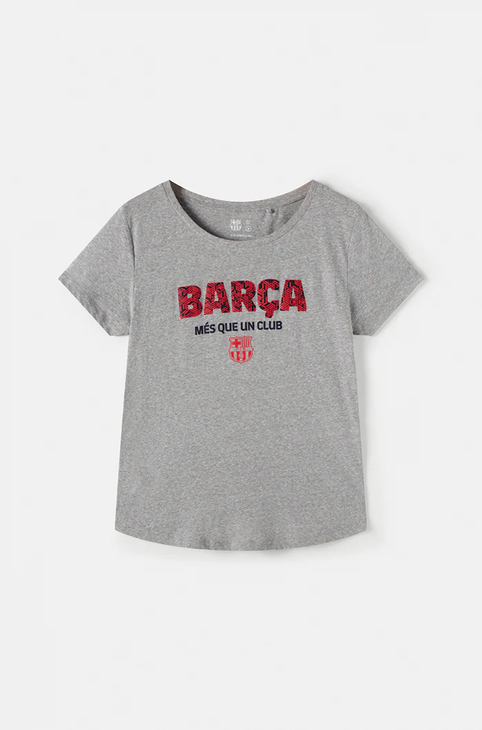 “Més que un club” shirt - Mottled grey