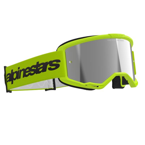 Alpinestars VISION 3 WORDMARK IRIDIUM 2025 cross goggles - YellowRef: AP3754 / 5103225-5299-OS