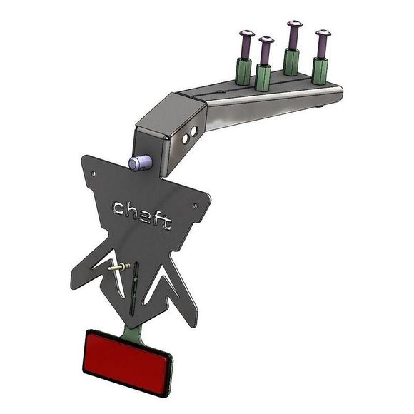 Support de plaque Chaft Noir - NoirHONDA 750 CB 750 HORNET - 2023 - 2025Ref : CF0292 / UL221