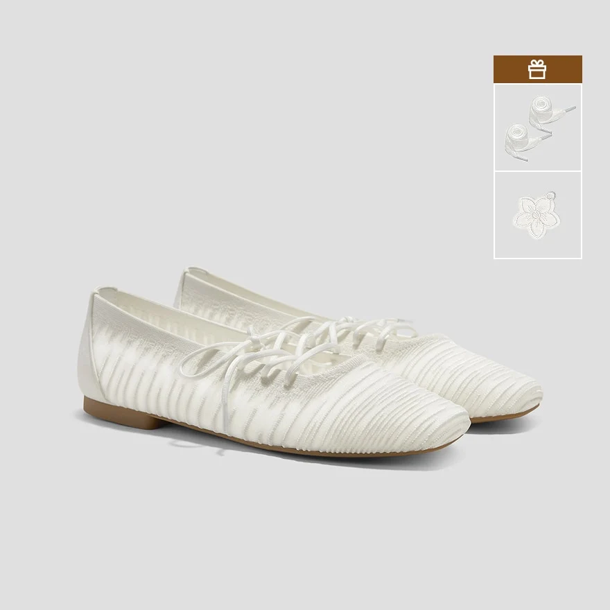 Square-Toe Lace-Up Mary Janes (Miley)