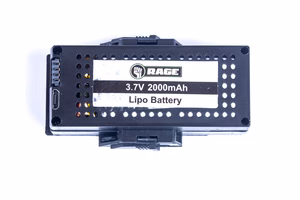 3.7V 1S 2000mAh Lipo Battery w/Case; Stinger 2.0 Rage RGR4412