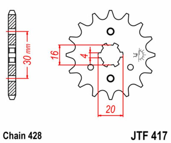 JT. Standard steel 417 - 428Ref: Jtc01398A / 1077374004