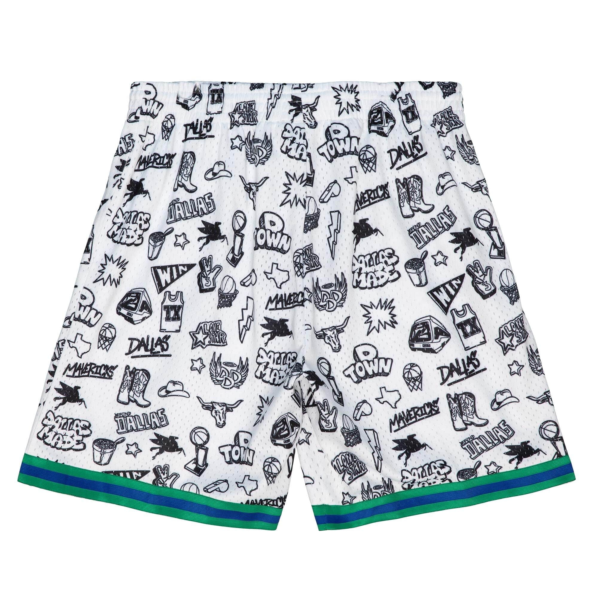 Dallas Mavericks Doodle Mitchell & Ness Swingman NBA Shorts