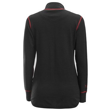 Women's Half Zip Wool Long Sleeve Shirt