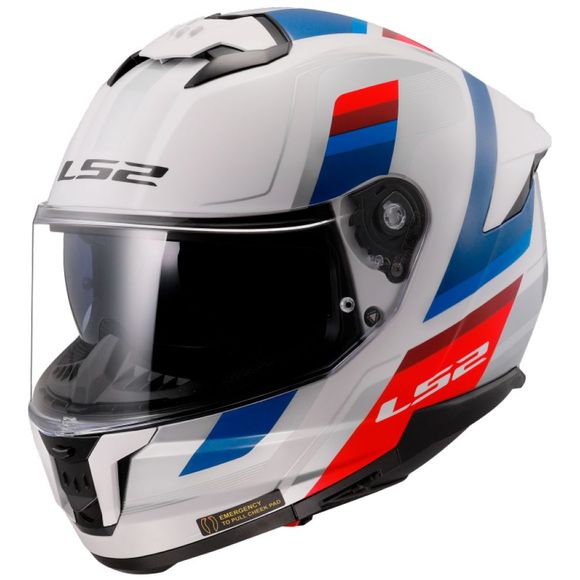 Casque intégral LS2 FF808 - STREAM II - VINTAGE - Blanc / BleuRef : LS0843