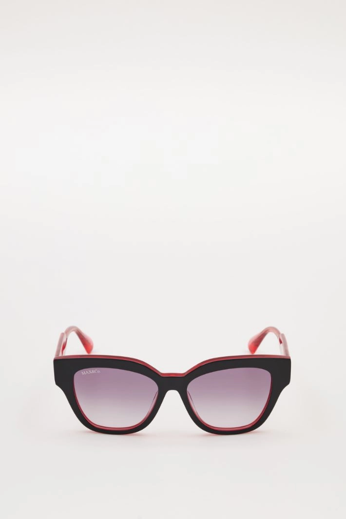 Butterfly sunglasses - BLACK RED