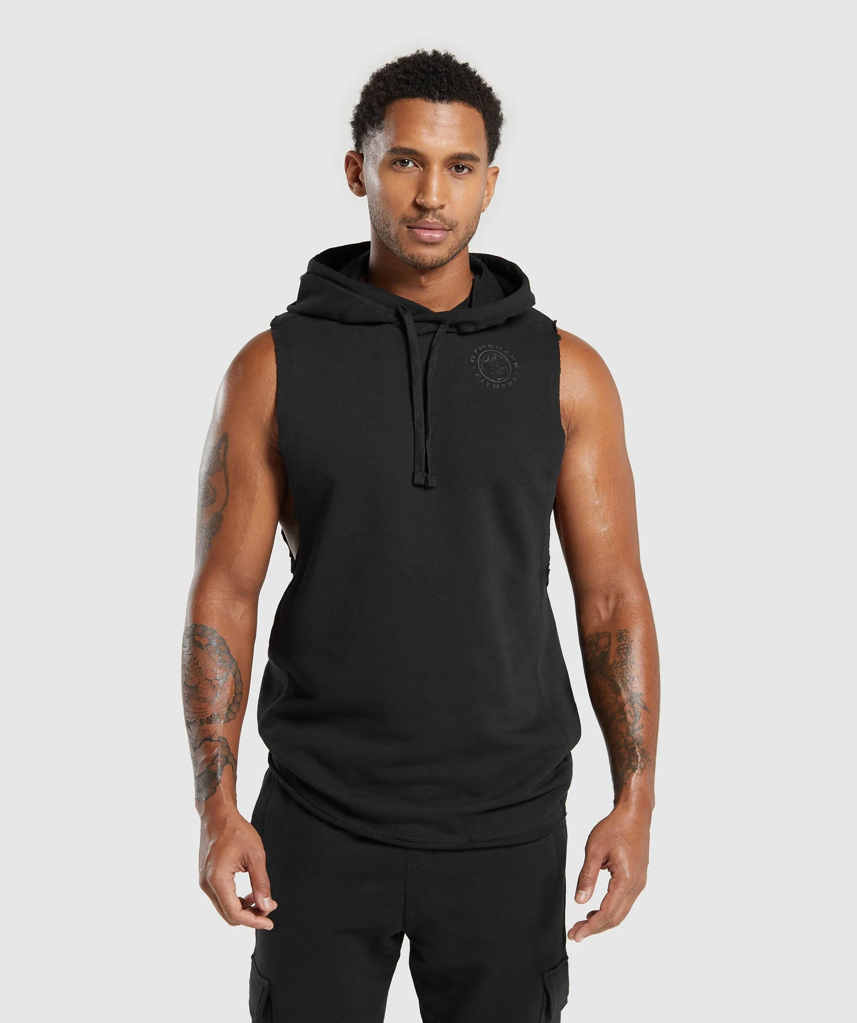 Legacy Drop Arm Hoodie Black