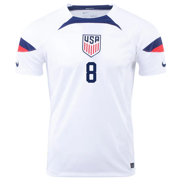 United States Weston Mckennie Home Jersey 22/23 (White/Loyal Blue)