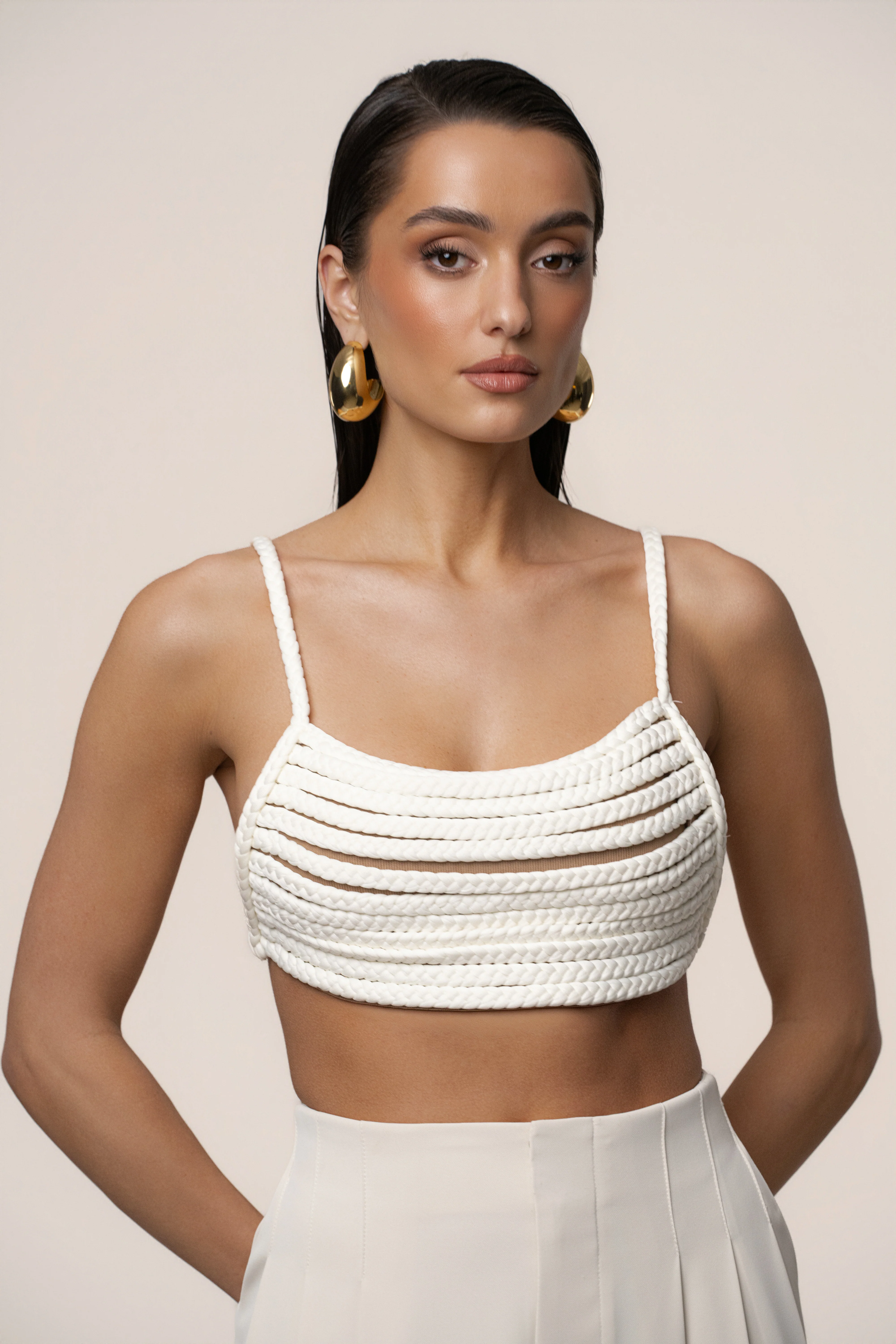 Ivory Sofie Braided Top