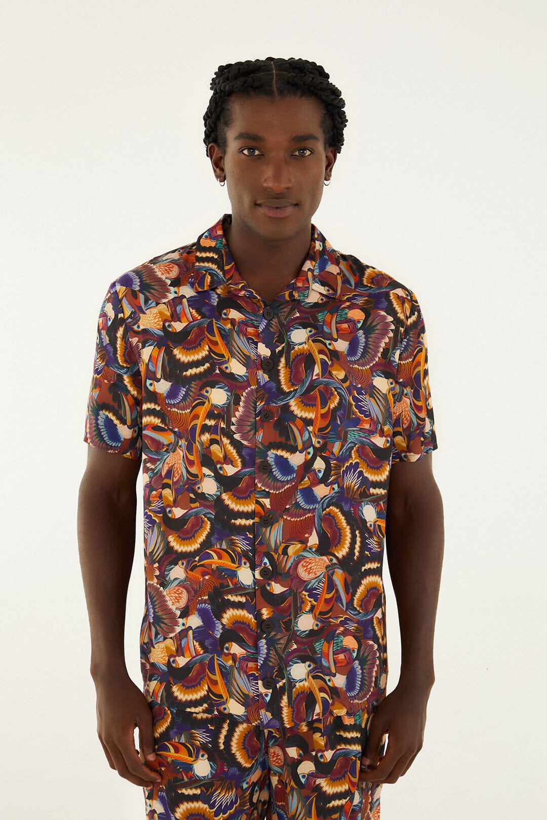 Multicolor Flying Toucans Shirt