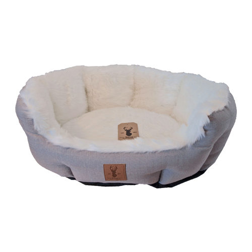 Boony Est. 1941 Dog Basket - 50cm - Polar White