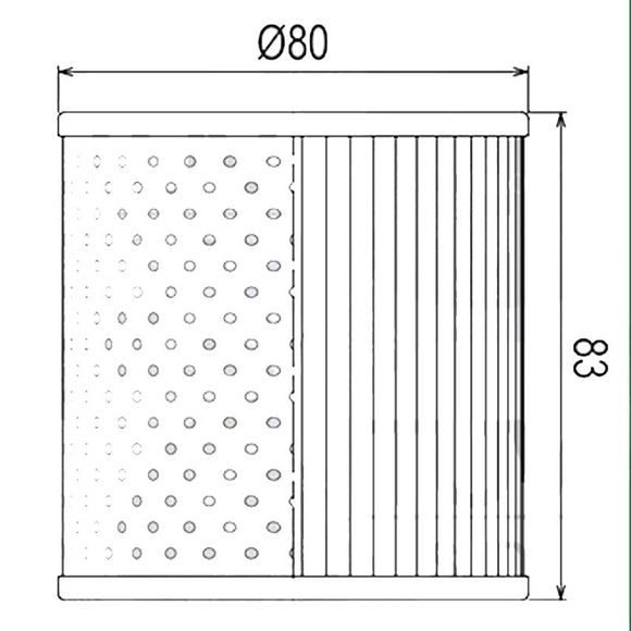 Filtre à huile HifloFiltro HF126 Type origineRef : H126 / HF126
