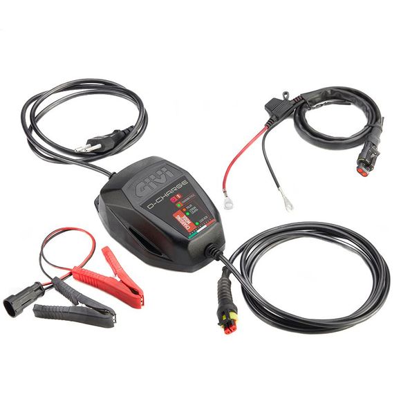 Givi S510 D-CHARGE Battery Charger (ACID-LITHIUM-LITHIUM ION) Universal - BlackRef: gi1660 / s510
