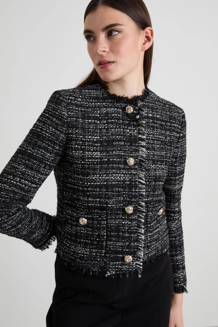 Tweed jacket - BLACK