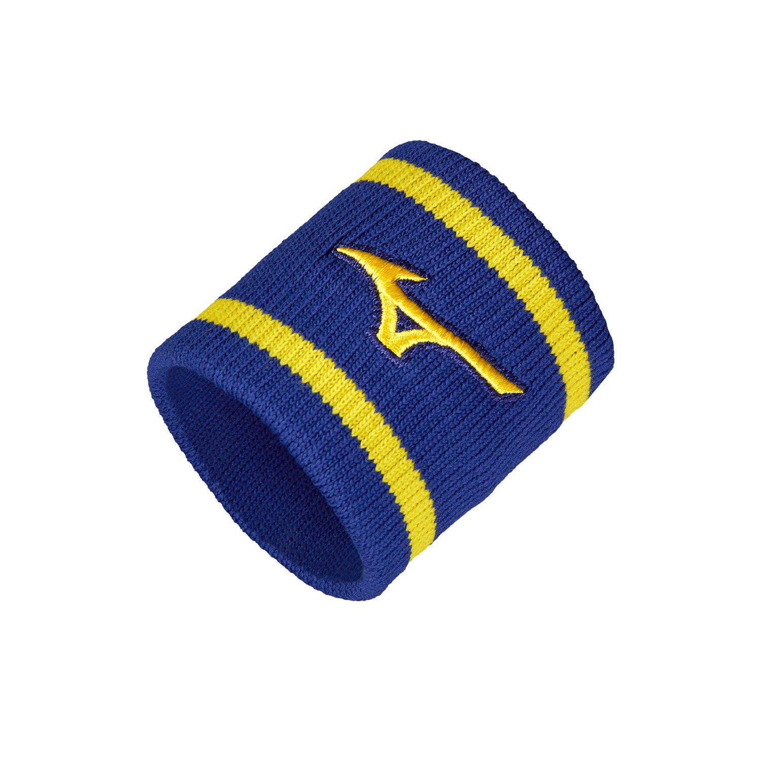 MIZUNO SHORT WRISTBANDS WITH BLUE UNISEX LINE