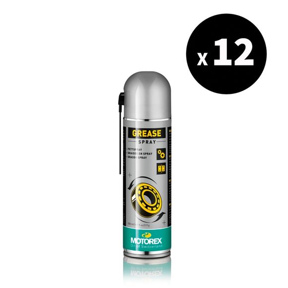 Produit d'entretien Motorex Graisse Grease Spray - Spray 500 ml x12 UniverselRef : MX00241A / 3062701