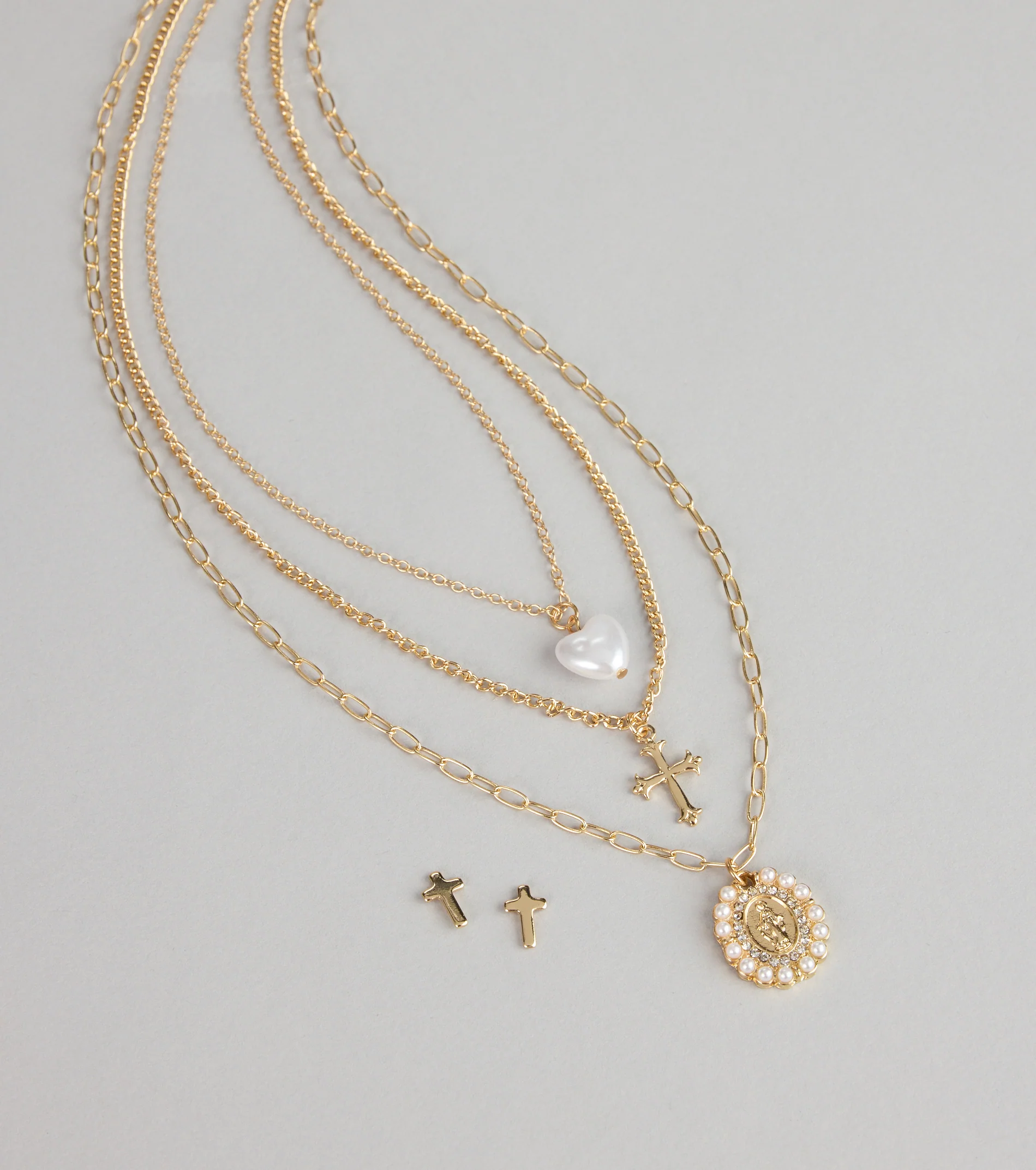 Golden Grace Necklace And Earrings Set