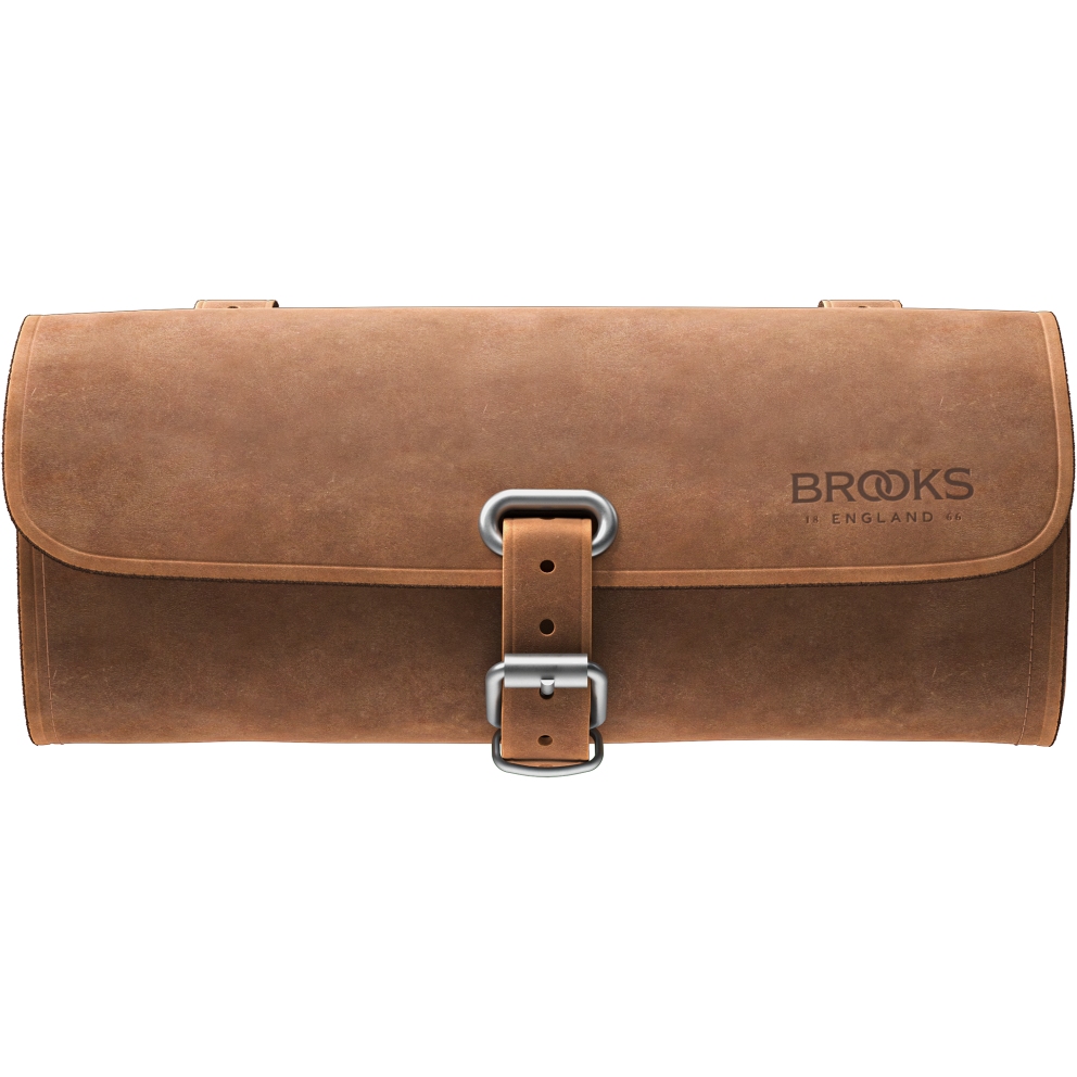 Brooks Challenge Leather Saddle Bag 0.5L - dark tan