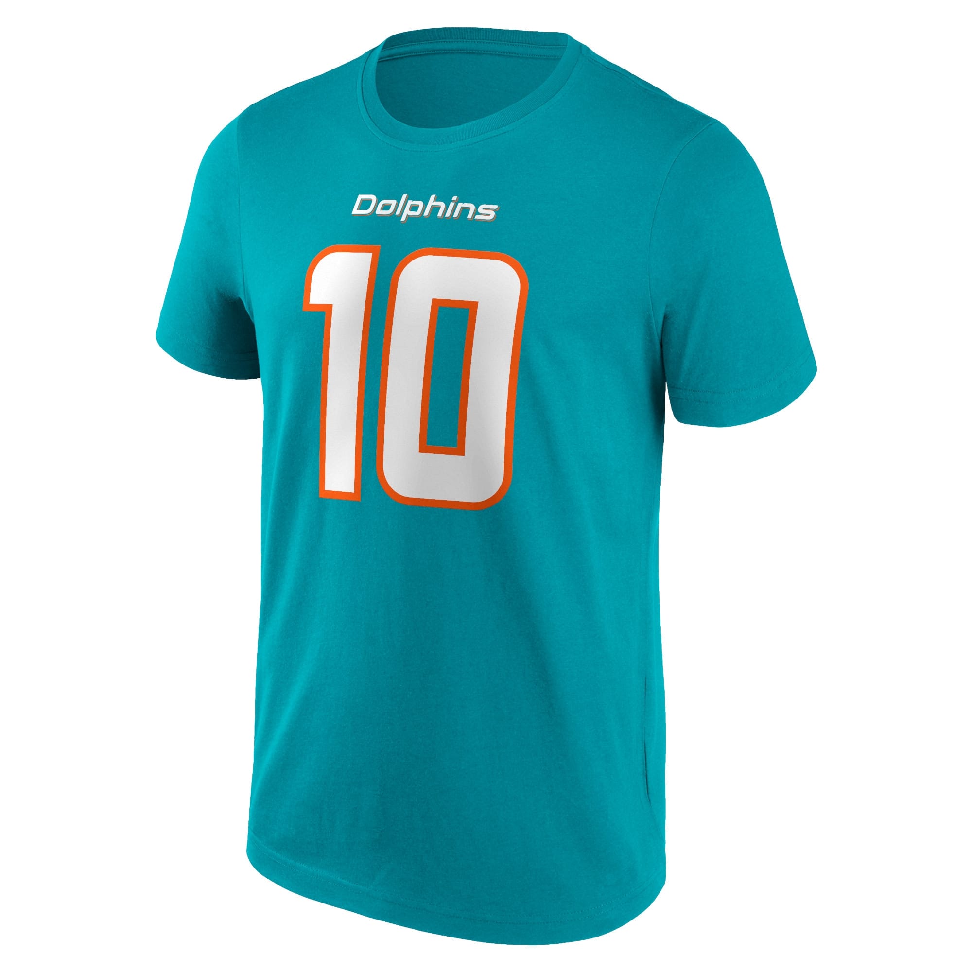 Tyreek Hill #10 Miami Dolphins Player NFL T-Shirt Aqua