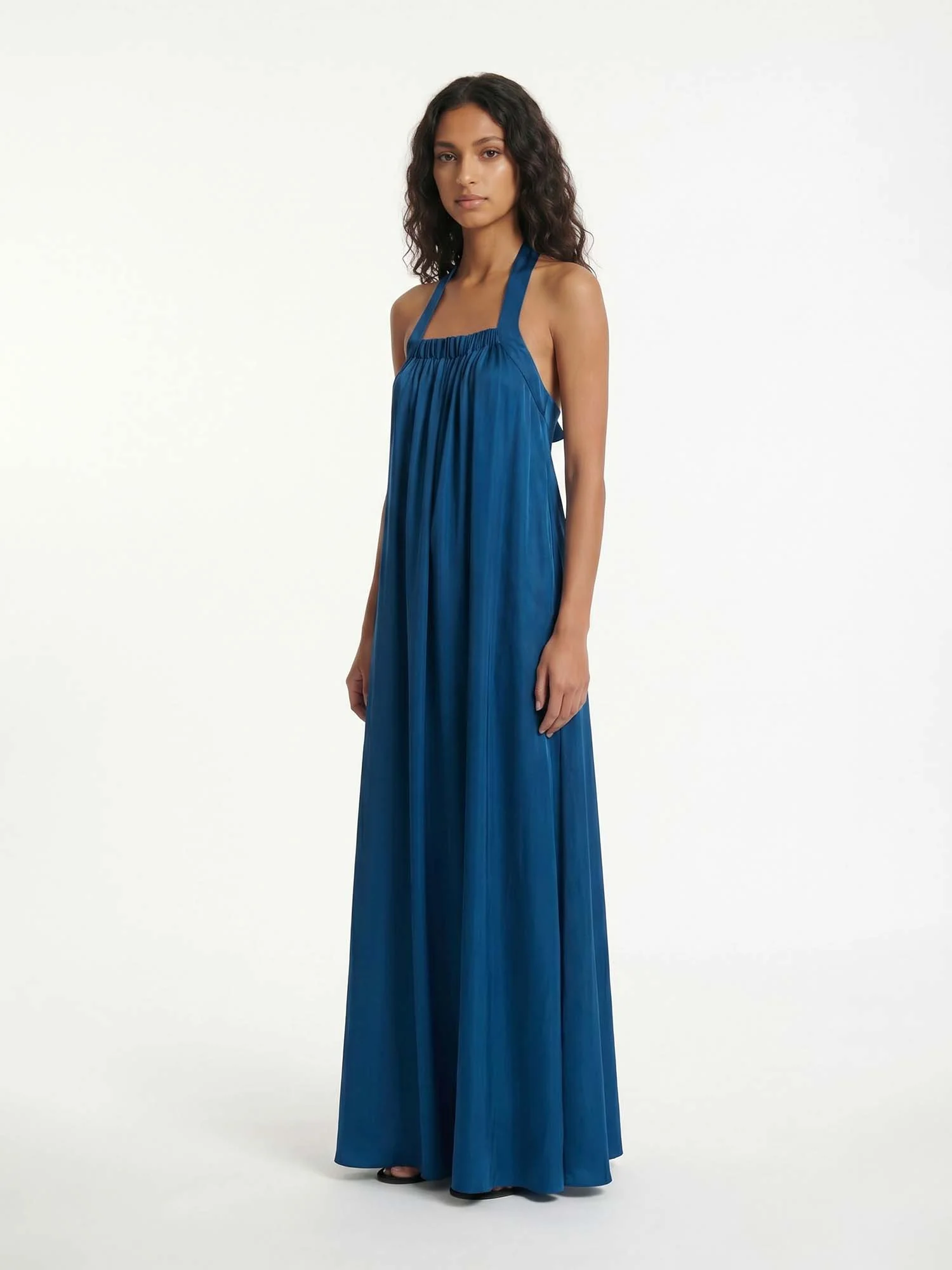 Sapphire Drift Maxi Dress