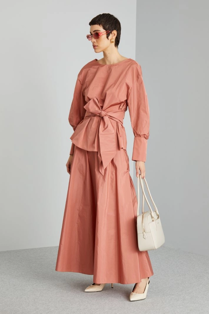 Tunic with sash - POWDER PINK