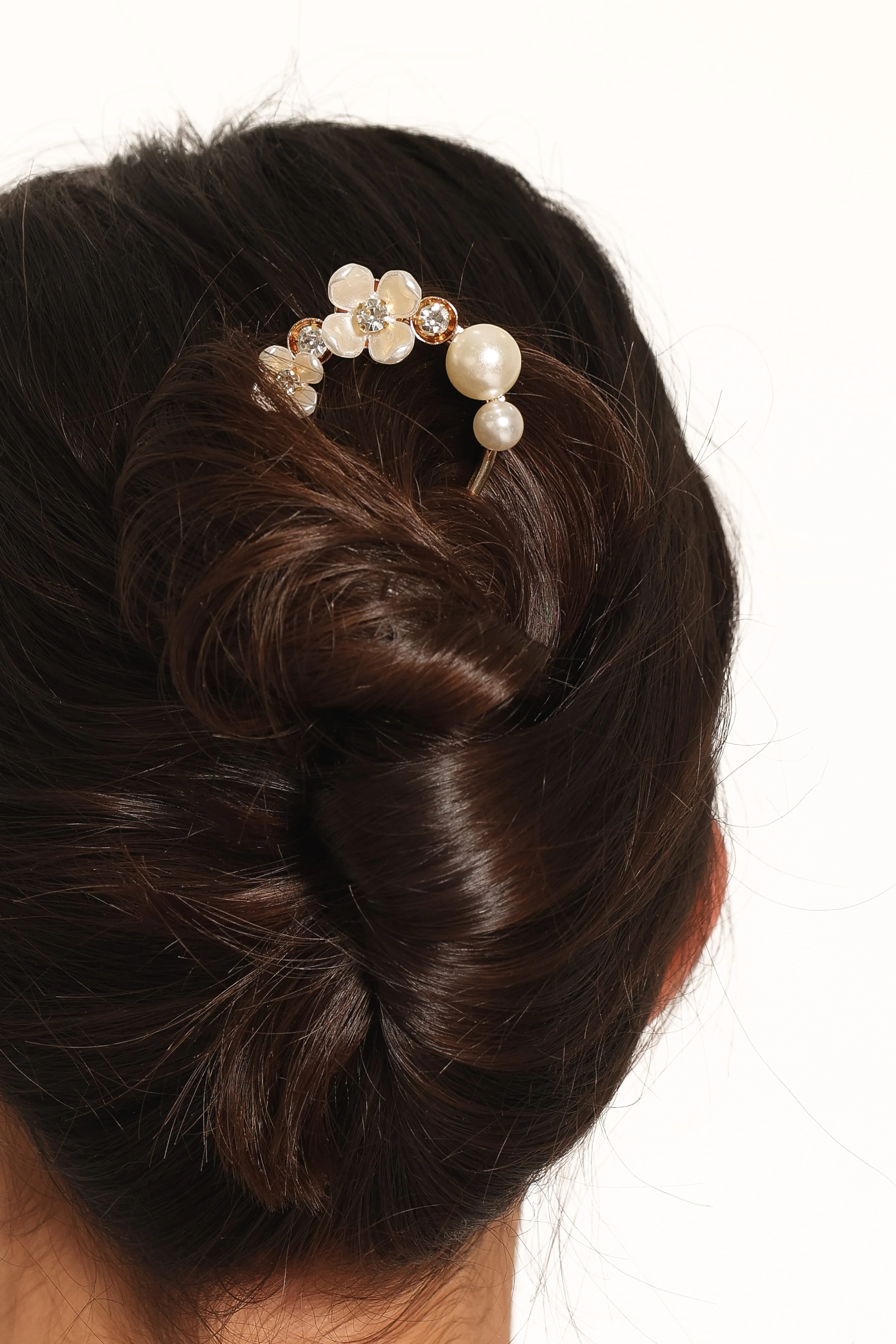 Penelope Hair Pin - Gold Pearl