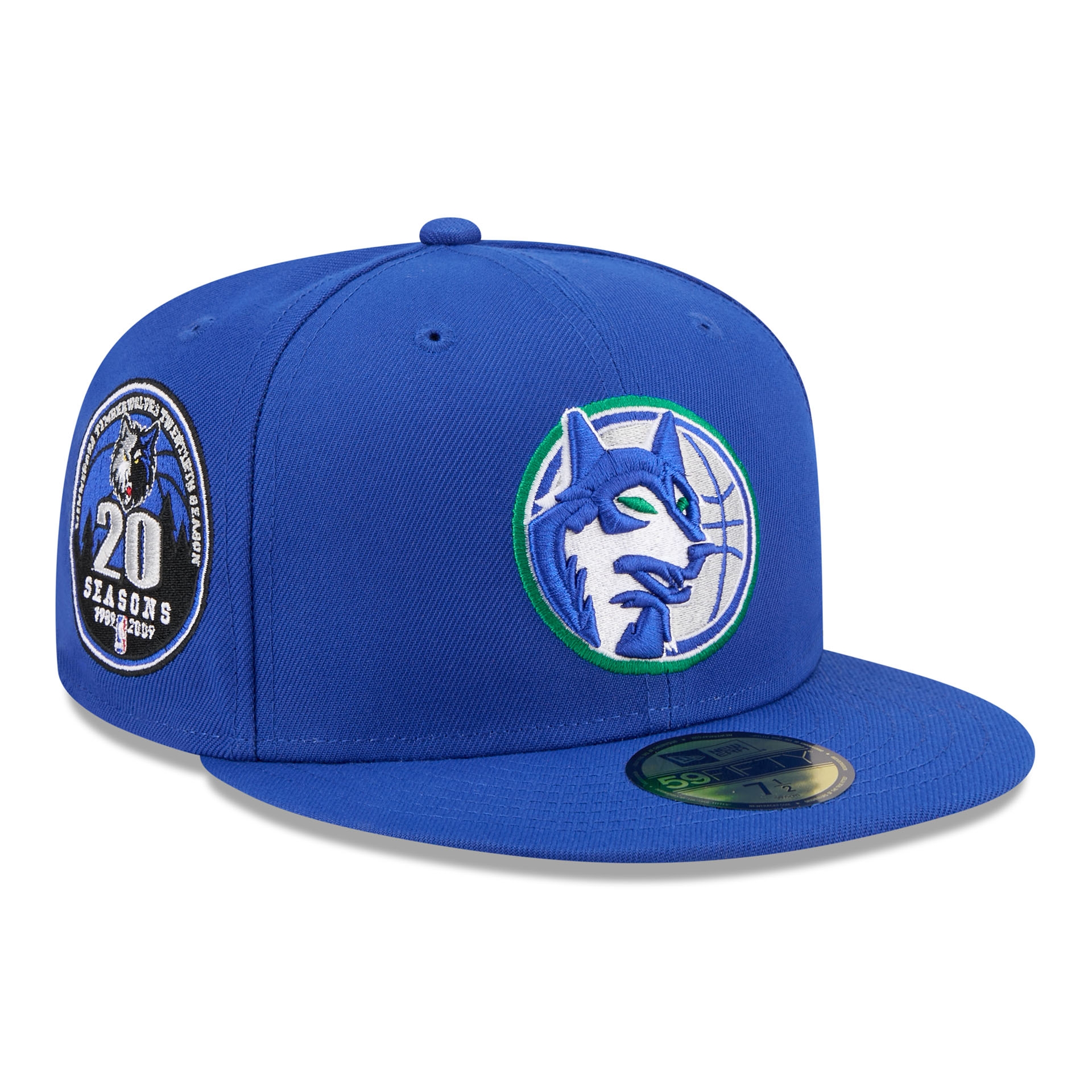 Minnesota Timberwolves 1989-1995 Hardwood Classics 59FIFTY Fitted Cap Blue