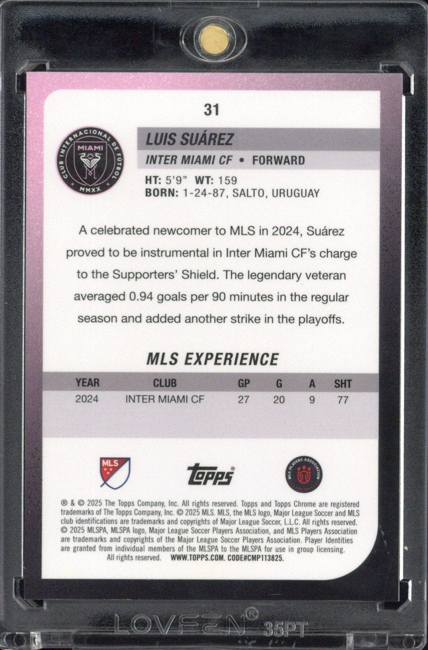 2025 Topps MLS Luis Suarez /10 #31