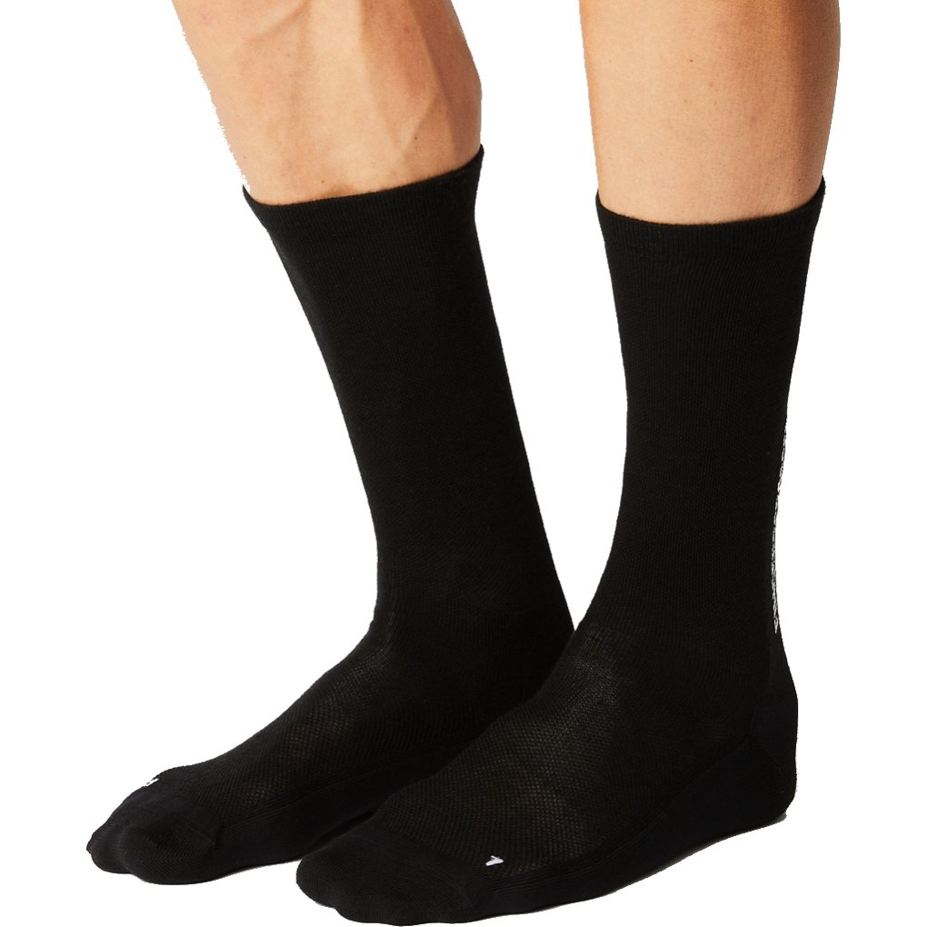 FINGERSCROSSED Light Merino Silk Cycling Socks - Black