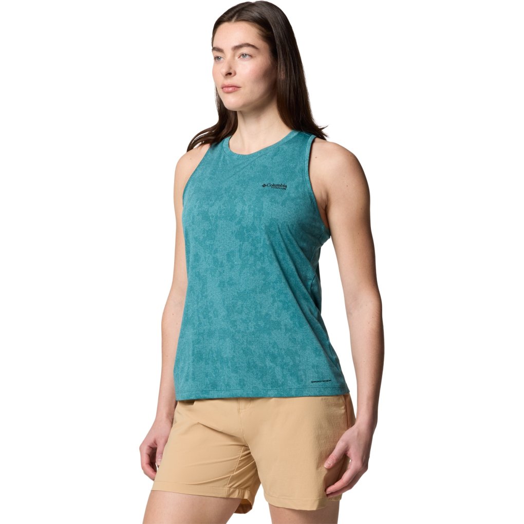 Columbia Bluebird Canyon Tank Top Women - River Blue Popflorid Jacquard