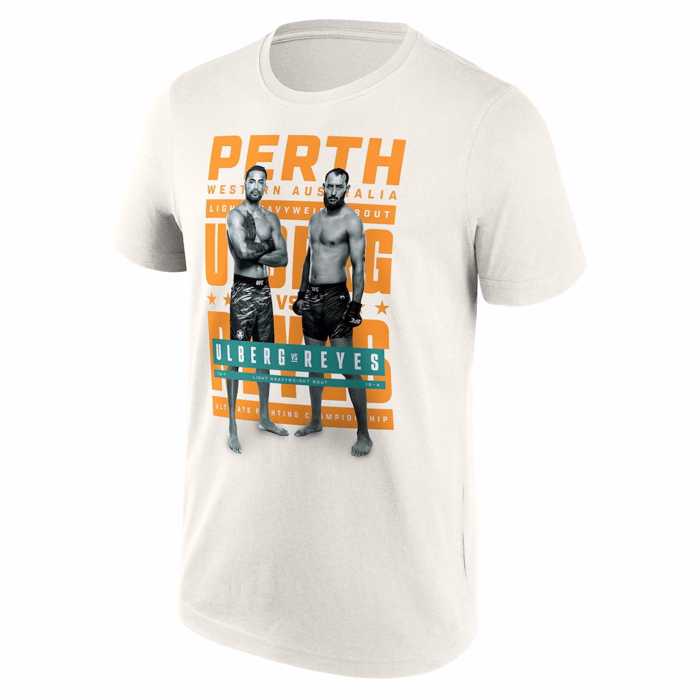 UFC Fight Night Perth Match Up T-Shirt - Off White - Mens