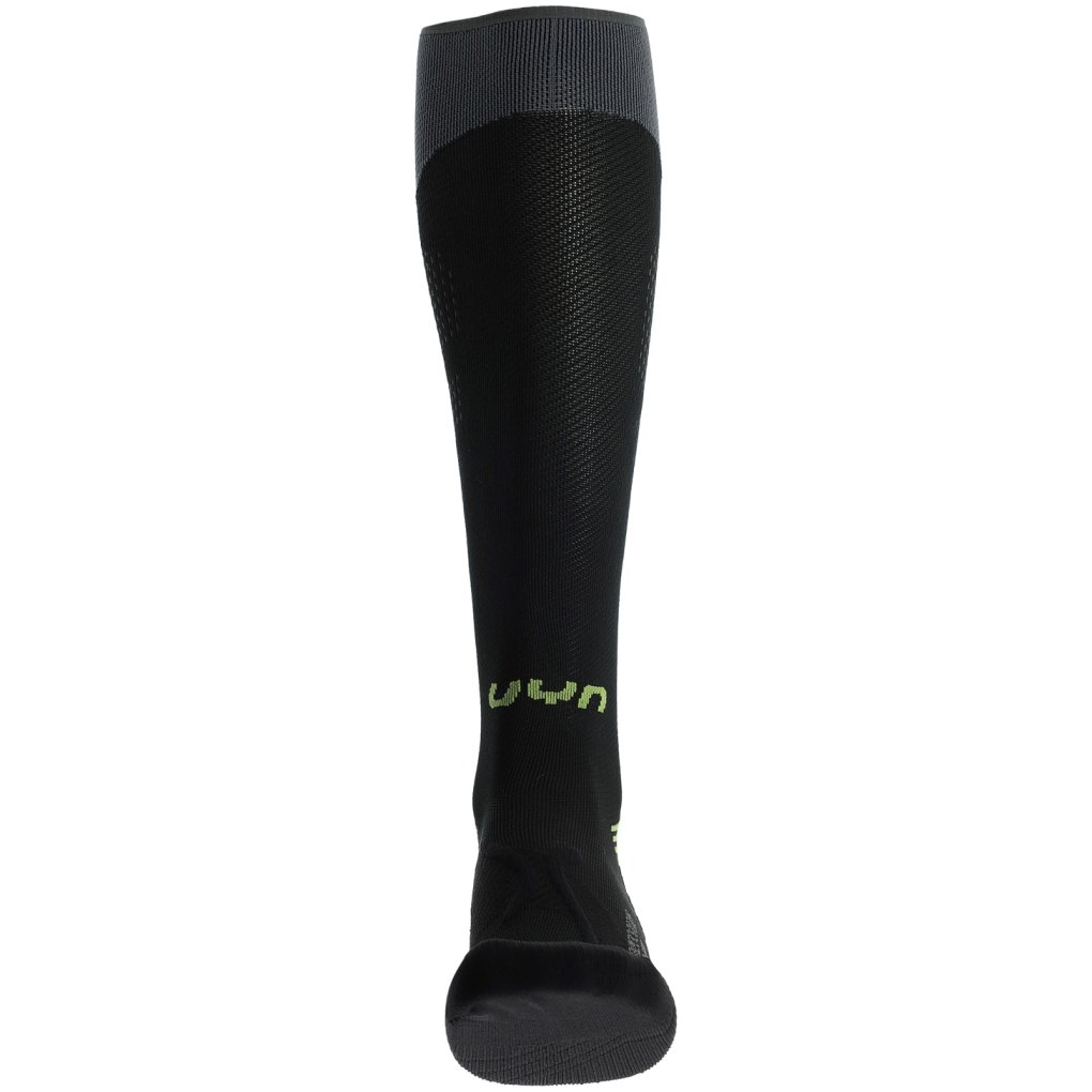 UYN Run One Compression Socks Men - Black/Grey/Lime