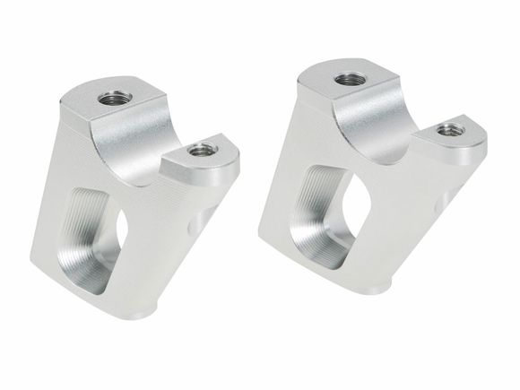 Hepco & Becker handlebar riser with offset 25 mm high and 23 mm back - silverBMW 1200 R NINE-T ABS (0A06) - 2014 - 2016Ref: Hbe05015A / 4245669 00 09