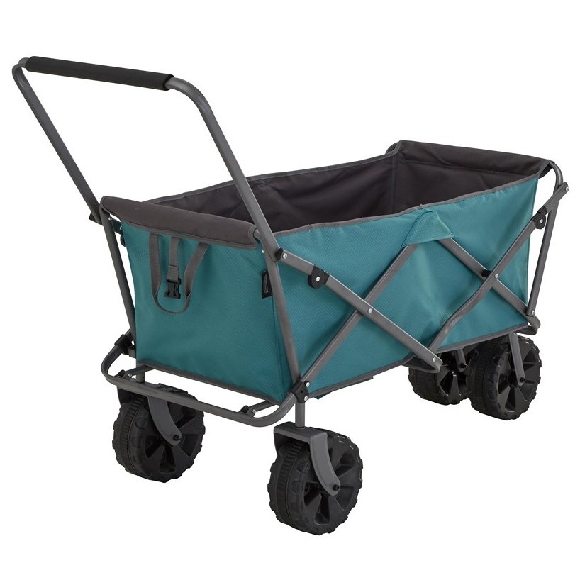 Uquip Buddy Foldable Beach Cart - petrol/grey