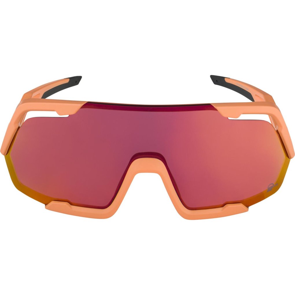 Alpina Rocket Q-LITE Glasses - peach matt/mirror pink
