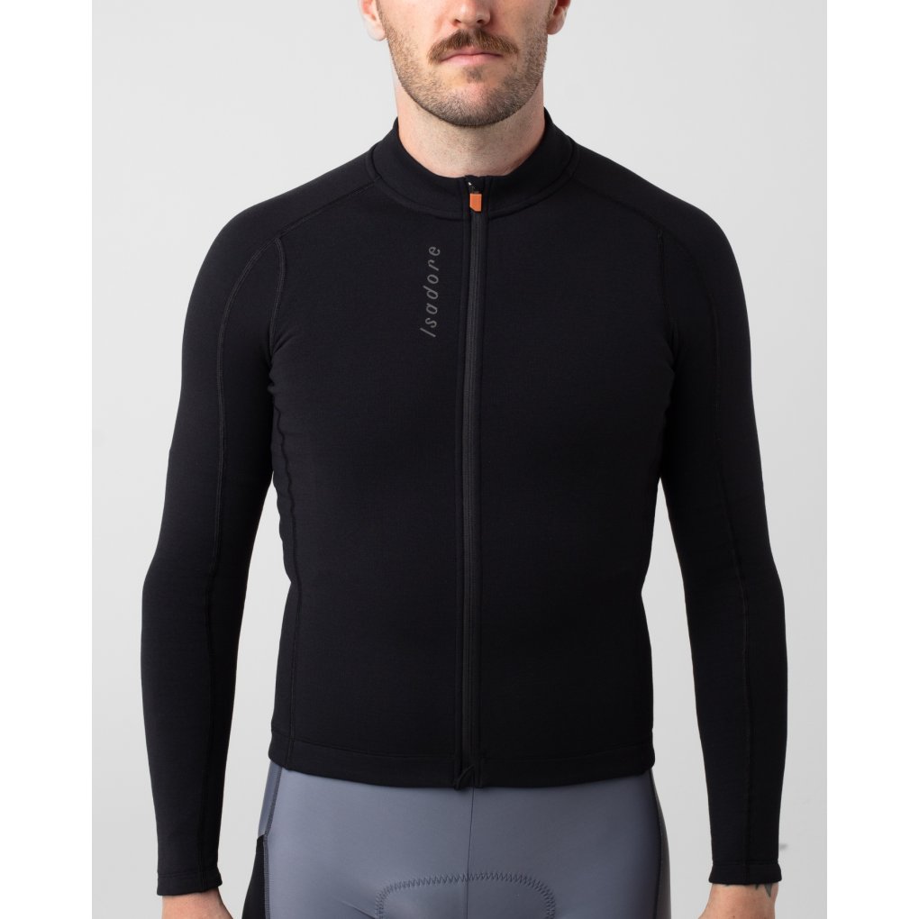 Isadore Signature Merino Tech Long Sleeve Jersey Men - Black