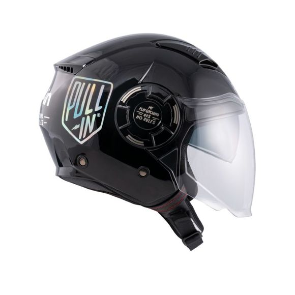 Pull-in graphic holographic - black jetRef: PUL0445