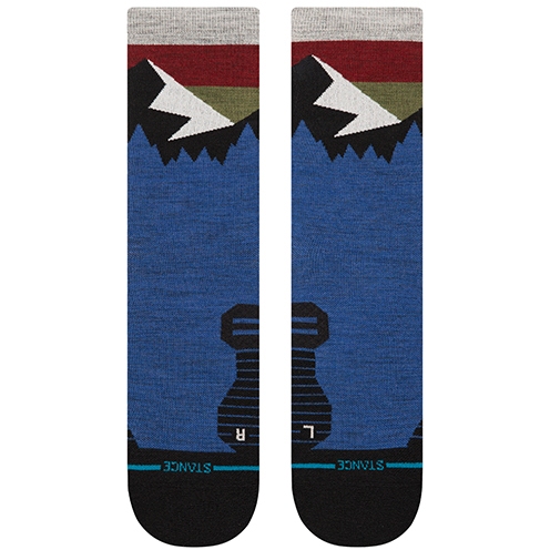 Stance Light Wool Crew Socks Unisex - cobaltblue