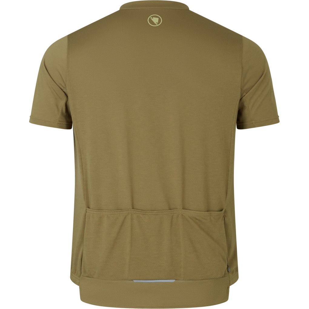 Endura Loop Short Sleeve Zipped Jersey Men - tweed green