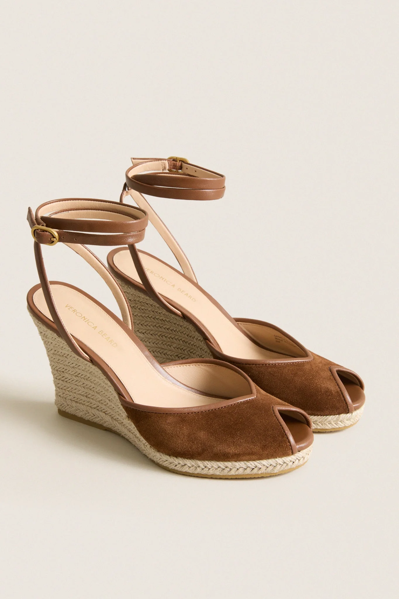 Chestnut Suede Pasina Wedges