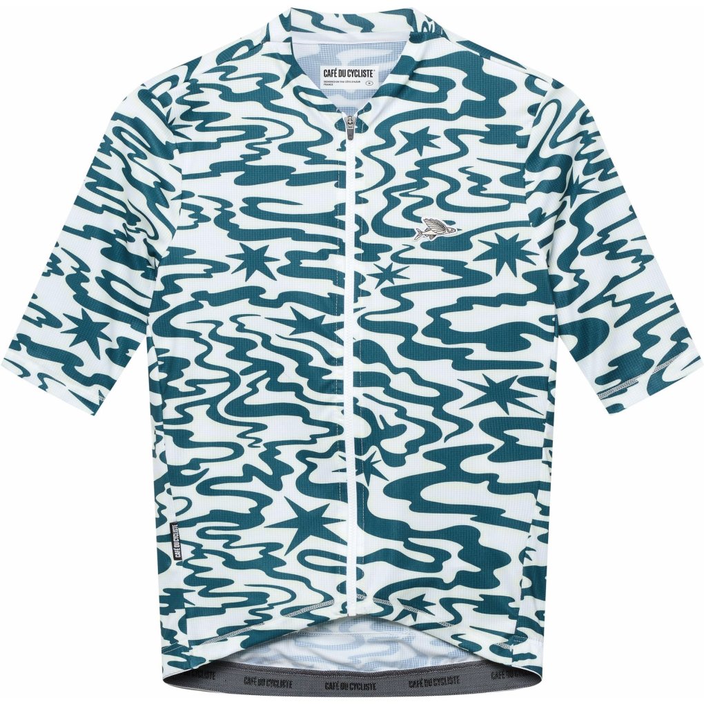 Café du Cycliste Laurette Short Sleeve Jersey Men - stars/dark sea