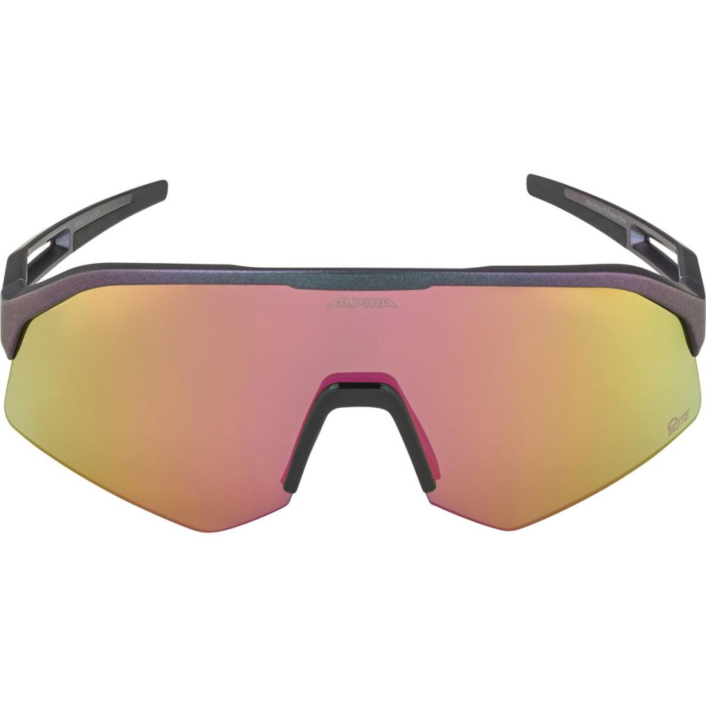 Alpina Sonic HR Q-Lite Glasses - black matt-purple/mirror pink