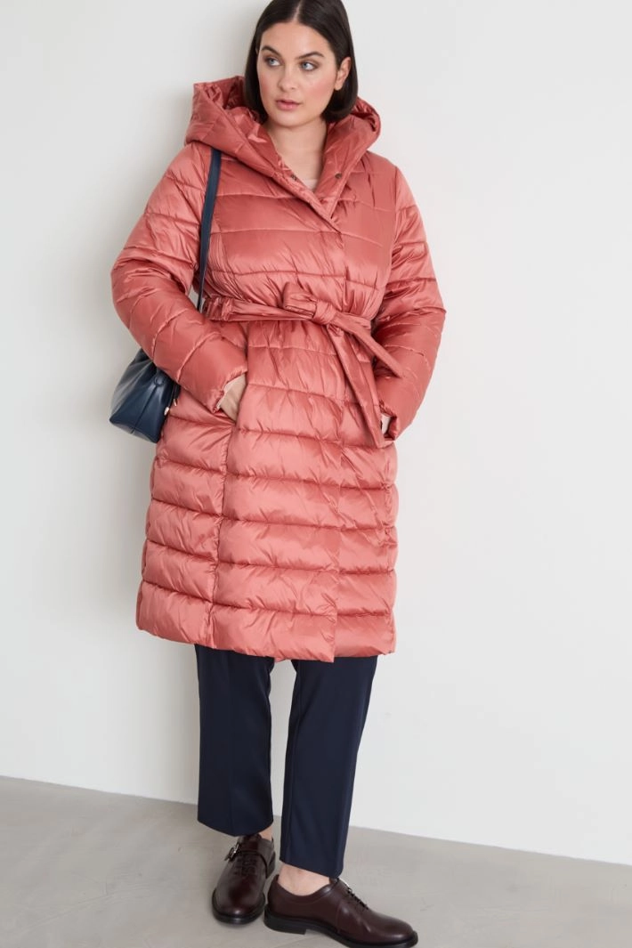 Hooded puffer - ANTIQUE PINK