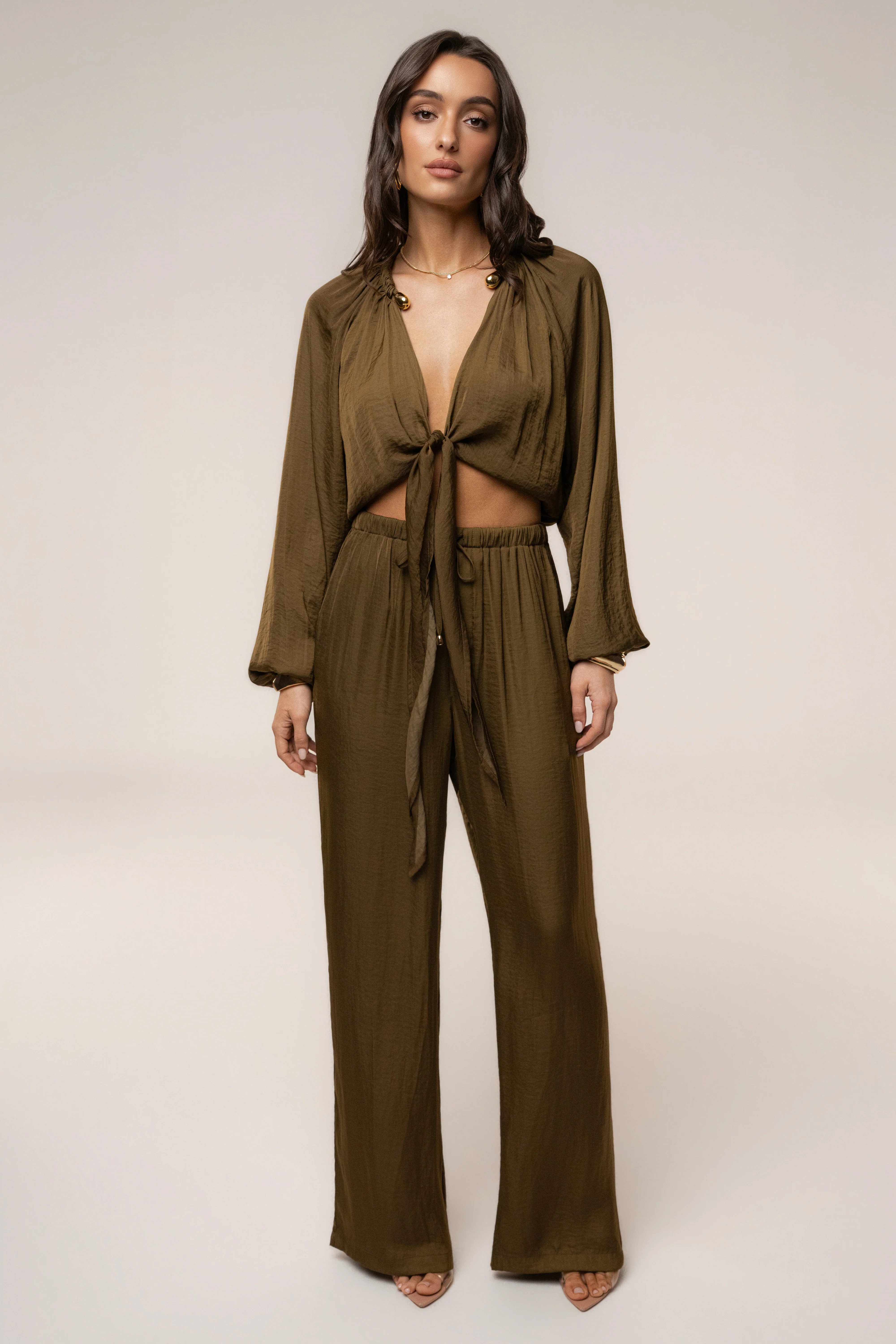Olive Seaside Glow Pants