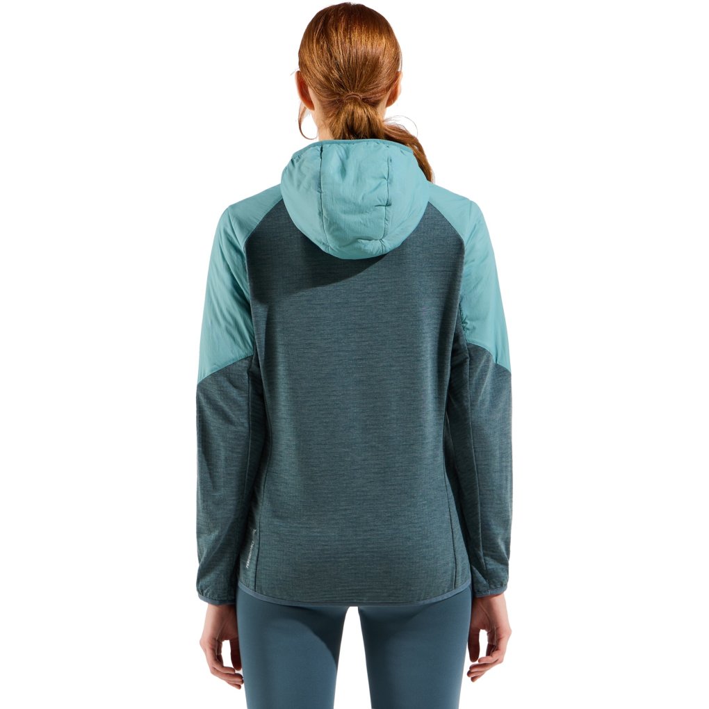 Odlo Ascent Wool Insulated Hybrid Jacket Women - arctic - dark slate